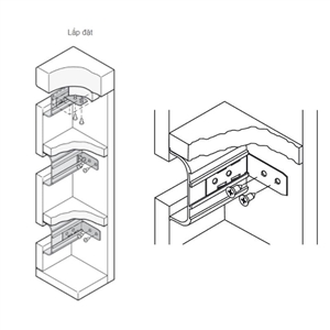 Tay nắm tủ dạng thanh nhôm Hafele 126.36.900 (mạ màu bạc)